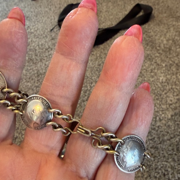 Silver Coin Bracelet 1950-1960 - Picture 3 of 3